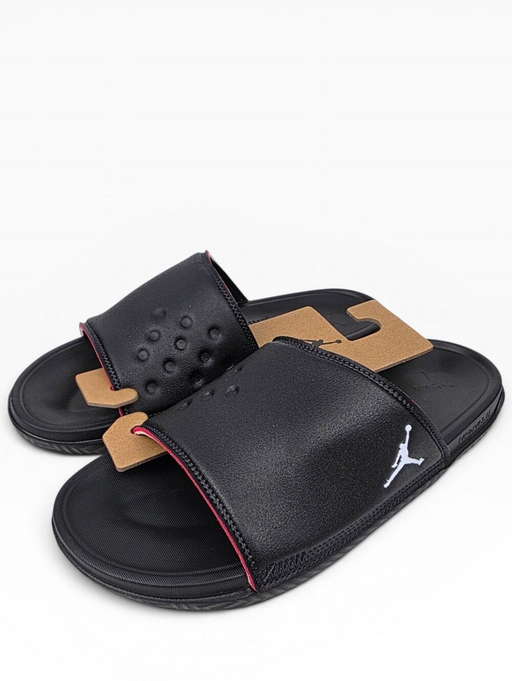 New Nike Play Slide Men's Size 10 Black University Red DC9835 060 New